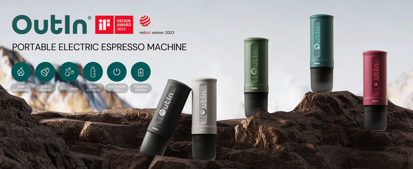 Outin Nano Range of portable espresso machines